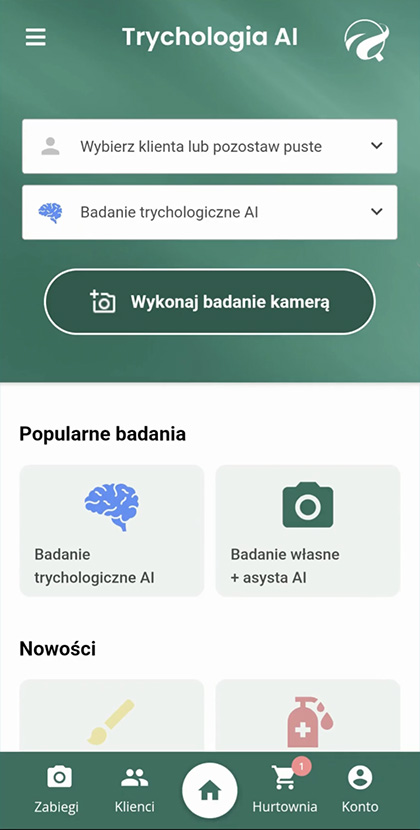 Badanie trychologiczne z diagnozą AI